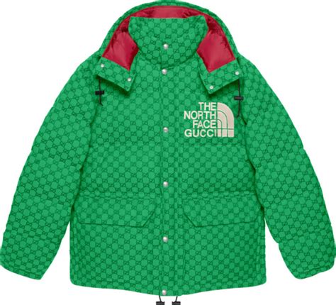 the north face gucci green jacket|north face gucci giubbotto.